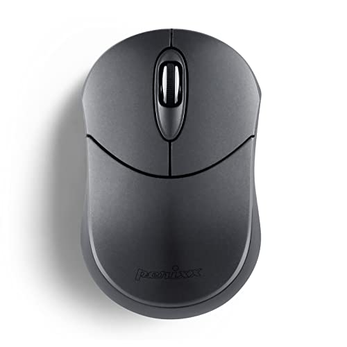 Perixx PERIMICE-802 Wireless Bluetooth Mouse - Portable Design - Compatible with Windows, iOS, and Android PC, Laptop, Tablet, and Smartphone - Graphite Gray (12177) - color: Graphite, size: Pack of 1