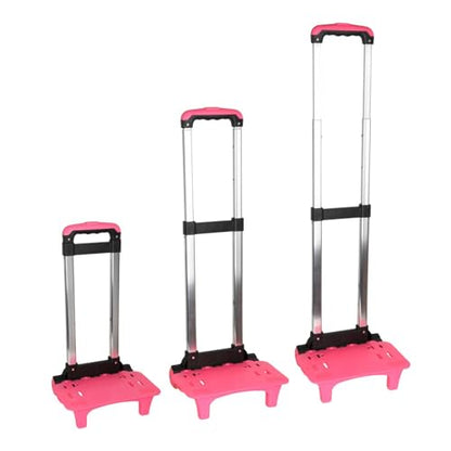 Backpack Hand Truck Backpack Trolley,Portable, Foldable Telescopic Rod,Pink,