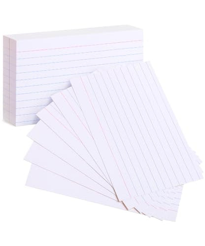 Mr. Pen- Lined Index Cards, 3x5, 100 Cards, Flash Cards, Note Cards | Index Card - size: 100 Cards