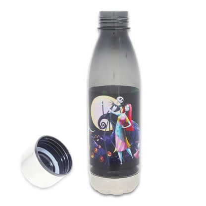 Disney Nightmare Before Christmas Water Bottle Set - Bundle of Jack Skellington & Sally Reusable Sports Bottle, Stickers, More | School Supplies Tumbler Cup