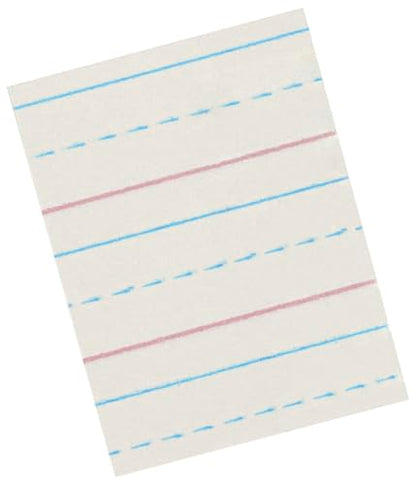 School Smart Zaner-Bloser Writing Paper, Handwriting Practice Lined Paper, Grade 2 to 3 Learning, 1/2 Inch Rule, 10-1/2 x 8 Inches, 500 Sheets - size: 10.5" x 8", style: 1/2 Inch Ruled