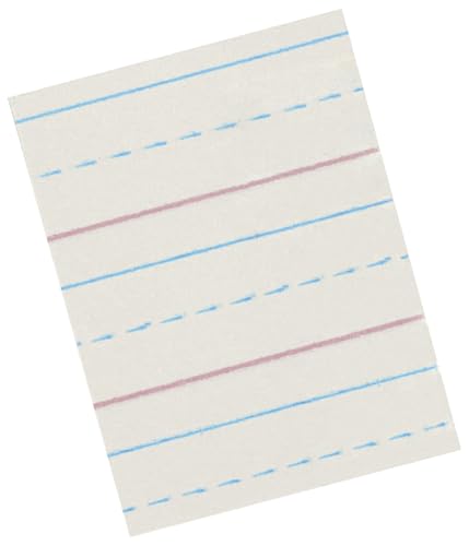 School Smart Zaner-Bloser Writing Paper, Handwriting Practice Lined Paper, Grade 2 to 3 Learning, 1/2 Inch Rule, 10-1/2 x 8 Inches, 500 Sheets - size: 10.5" x 8", style: 1/2 Inch Ruled
