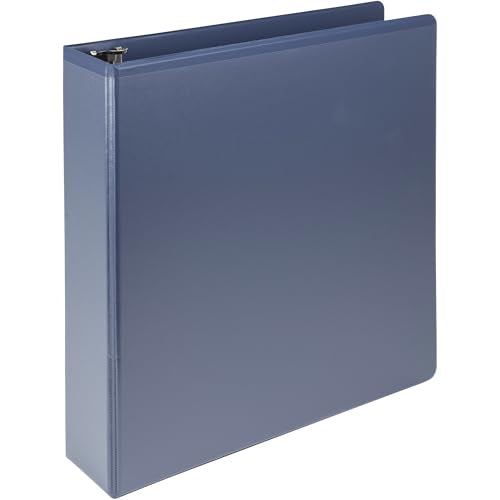 Samsill Plant-Based 2 Inch Durable D-Ring, View Binder, Eco-Friendly, USDA Certified Biobased, Single, Indigo - color: Indigo, size: 2-Inch, style: Single