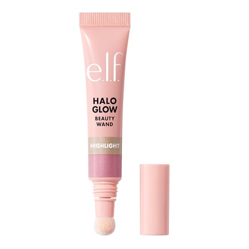 e.l.f. Halo Glow Highlight Beauty Wand, Liquid Highlighter Wand For Luminous, Glowing Skin, Buildable Formula, Vegan & Cruelty-free, Pink Prism - color: Pink Prism