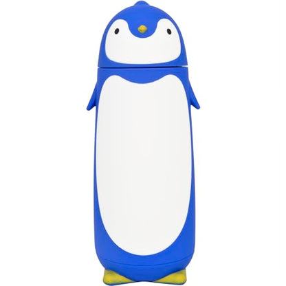 Penguin Insulated Water Bottle - Stainless Steel Vacuum Double Walled Bottle Flask Travel Mug for Kids, Students, 9.6oz, Blue - color: Blue