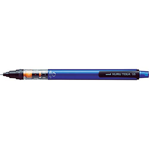 Uni Mechanical Pencil Kurutoga Pipe Slide Model 0.5mm, Blue Body (M54521P.33) - color: Blue, size: 1 Count (Pack of 1)