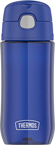 THERMOS FUNTAINER 16 Ounce Plastic Hydration Bottle with Spout, Blueberry - color: Blueberry