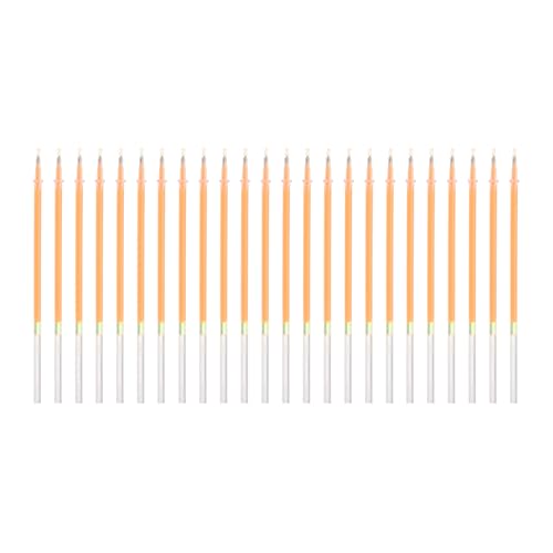 PATIKIL 0.5mm Gel Pens Refills, 24 Pack Gel Pens Metallic Ink Fine Point Colored Refill Set for Adults Coloring Books Journaling Scrapbooking Art Drawing, Dark Yellow - color: Dark Yellow