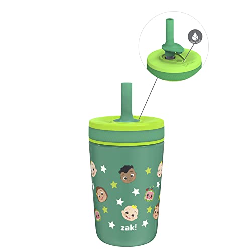 Zak Designs CoComelon Kelso Toddler Cups For Travel or At Home, 12oz Vacuum Insulated Stainless Steel Sippy Cup With Leak-Proof Design is Perfect For Kids (JJ, Cody, Nina) - color: CoComelon