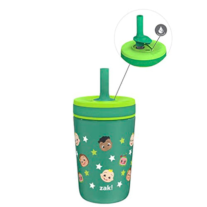 Zak Designs CoComelon Kelso Toddler Cups For Travel or At Home, 12oz Vacuum Insulated Stainless Steel Sippy Cup With Leak-Proof Design is Perfect For Kids (JJ, Cody, Nina) - color: CoComelon