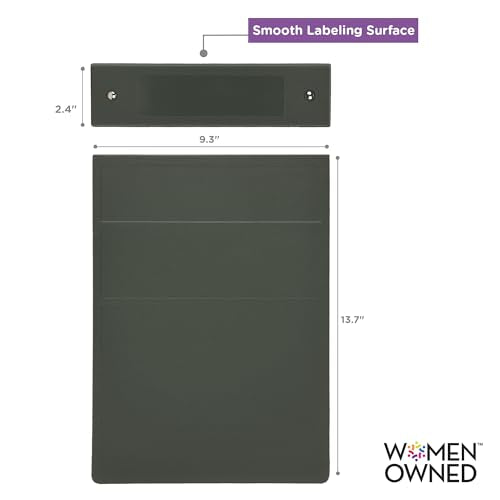 Carstens 2-Inch Heavy Duty 3-Ring Binder - Top Opening, Charcoal Gray, Durable Plastic, Precision No-Gap Rings, Waterproof Cover, No Pockets, Holds 300 Letter Sheets, BPA-Free, Made in USA (5871-3R) - color: Charcoal Gray, size: Individual