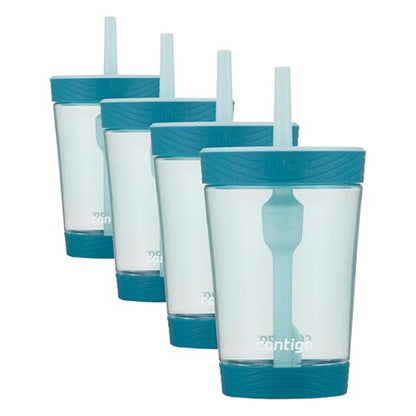 Contigo Kids Spill-Proof Tumbler with Straw 14oz. Honeydew (Pack of 4) - color: Honeydew, size: 14 ounces (Pack of 4)