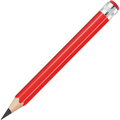 13 inch Wooden Jumbo Pencils for Prop Giant Big Novelty Wood Pencil with Eraser for Fun Decor, School Projects, Party Favors, and Unique Gifts (Red) - color: Red, size: 1 Count (Pack of 1)