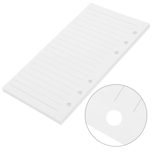 6-hole Planner Paper Refill A6 Lined Notebook Replacement Sheets 45 Pages College Ruled Loose Leaf Filler Paper for Binder School and Office Use