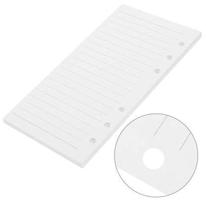6-hole Planner Paper Refill A6 Lined Notebook Replacement Sheets 45 Pages College Ruled Loose Leaf Filler Paper for Binder School and Office Use