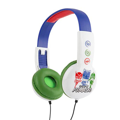 PJ Masks Kids Safe Over The Ear Headphones HP2-03120| Kids Headphones, Volume Limiter for Developing Ears, 3.5MM Stereo Jack, Recommended for Ages 3-9, by Sakar