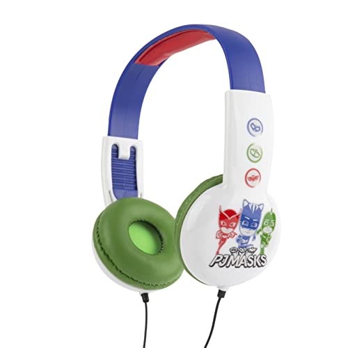 PJ Masks Kids Safe Over The Ear Headphones HP2-03120| Kids Headphones, Volume Limiter for Developing Ears, 3.5MM Stereo Jack, Recommended for Ages 3-9, by Sakar