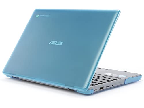 mCover Case Compatible for 2022~2023 11.6" ASUS Chromebook CR1 (CR1100CA or CR1100FA) Series Laptop Computers ONLY (NOT Fitting Any Other ASUS Models) - Aqua - color: Aqua