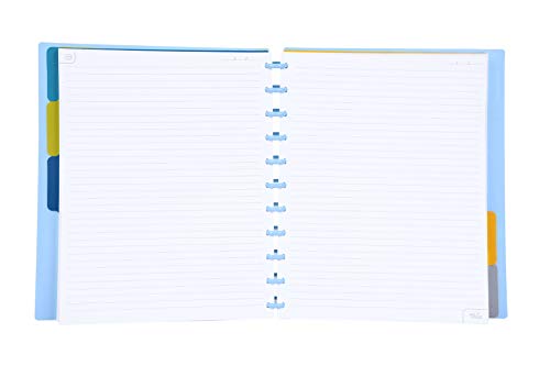 Talia Discbound Notebooks, Planner, Customizable, (Arctic Ice w/Arctic Ice Discs, Letter (8.5in x 11in)) - color: Arctic Ice W/Arctic Ice Discs, size: Letter (8.5in x 11in)