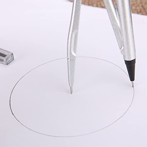 Circular Gauge Set Compass Set Math Geometry Kit 2 Pieces Per Set Student Compasses for Drawing Home School Supplies Metal Circle Gauge Set