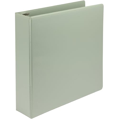 Samsill Plant-Based 2 Inch Durable D-Ring, View Binder, Eco-Friendly, USDA Certified Biobased, Single, Dusty Green - color: Sage Green, size: 2-Inch