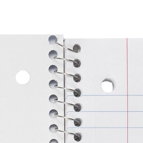 School Smart Spiral Wide Ruled Notebook, 8 x 10-1/2 Inches