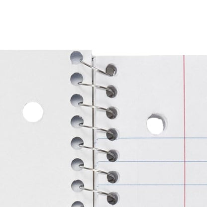 School Smart Spiral Wide Ruled Notebook, 8 x 10-1/2 Inches