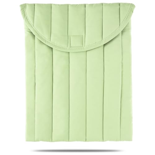Puffy Laptop Sleeve 13-14 Inch, Soft Laptop Case, Mint Green | Compatible with 13-14 Inch Macbook Pro/Air/Neo, Asus/Dell Xps/Lenovo Laptops, Protective Carrying Bag for Women and Men - color: Mint Green, size: 13/14