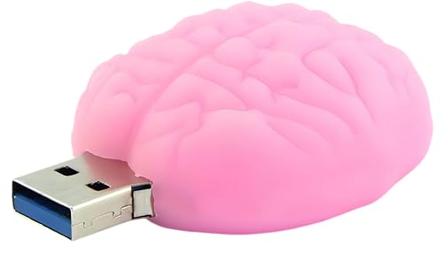 128GB USB 3.0 Flash Drive Cartoon Novelty Organ Brain Memory Stick Silicone Rubber Pendrive - color: Brain, size: 128GB 3.0