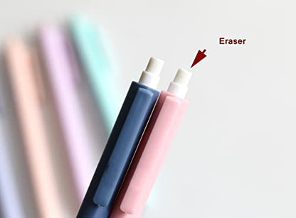 Solid Colors Mechanical Pencils 0.5mm Lead Triangle Automatic Pencil for Writing Office School Supplies Gift Pack of 6 pcs - style: 0.5mm