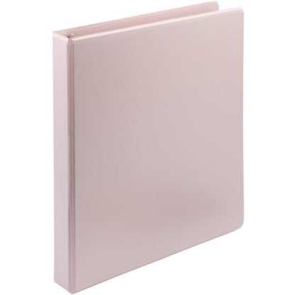 Samsill Plant-Based 1 Inch Durable D-Ring, View Binder, Eco-Friendly, USDA Certified Biobased, Single, Light Pink - color: Rose, size: 1-Inch