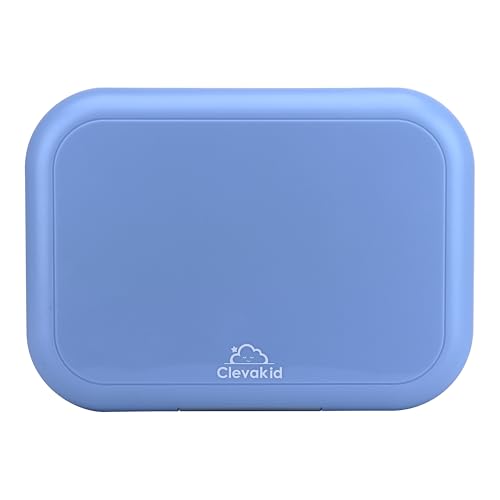 Bento Midi Lunch Box with carrying handle – 4 No-Mix Compartments | Microwave & Dishwasher Safe,Removable Tray | 900ML OZ (Blue Dark Ice) - color: Blue Dark Ice