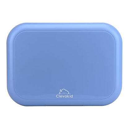 Bento Midi Lunch Box with carrying handle – 4 No-Mix Compartments | Microwave & Dishwasher Safe,Removable Tray | 900ML OZ (Blue Dark Ice) - color: Blue Dark Ice