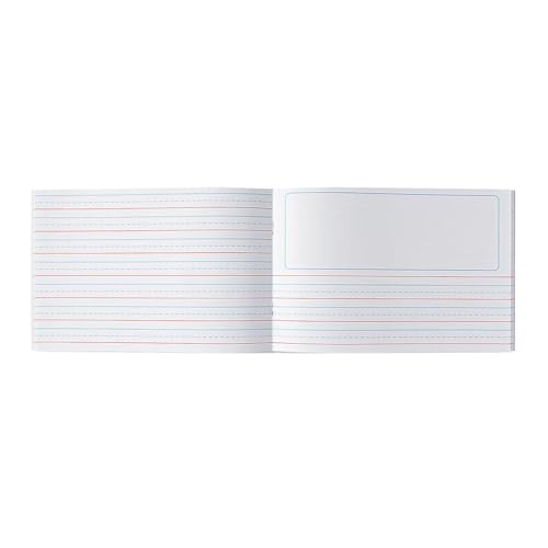 Fun Express Draw and Write Composition Notebook for Kids 12 Pack | Half Size Primary Journal, Picture Space for Drawing and Writing, Kindergarten Classroom Must Haves, School Supplies K-2
