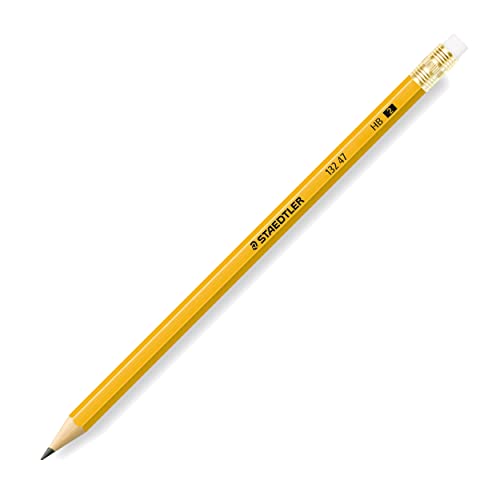 STAEDTLER Yellow School Pencils (144-Pack), Pre-Sharpened #2 HB with Erasers, Ready-to-Use School Supplies for Students and Teachers - size: 1 Count (Pack of 144)