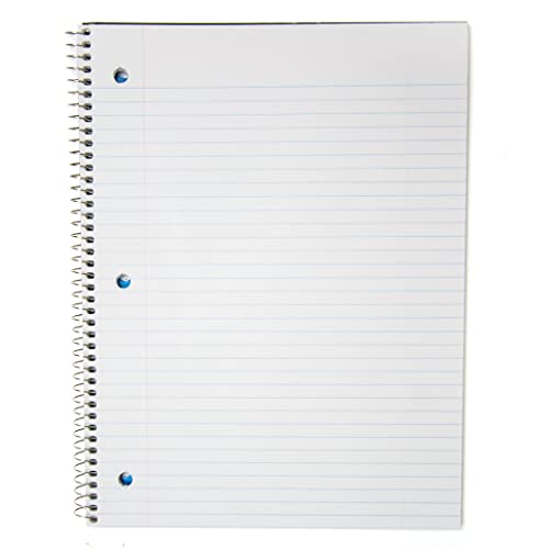 Top Flight Standards 3-Subject Wirebound Notebook, 108 Sheets, College Rule, 9.5 x 6 Inches, 1 Notebook, Cover Color May Vary (33601)