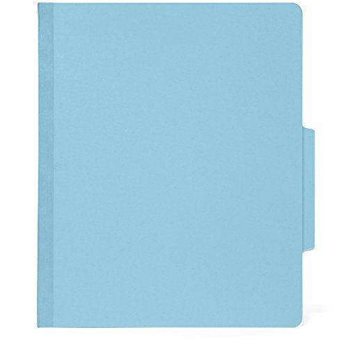 Blue Summit Supplies 10 Classification Folders, 2 Divider, Light Blue | Heavy-duty, letter size, 2 in expansion, 2 prong fasteners, 2 dividers, for medical and legal files