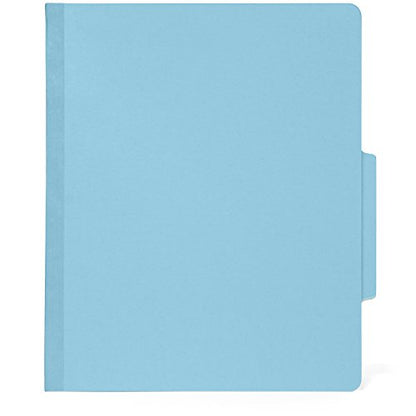 Blue Summit Supplies 10 Classification Folders, 2 Divider, Light Blue | Heavy-duty, letter size, 2 in expansion, 2 prong fasteners, 2 dividers, for medical and legal files