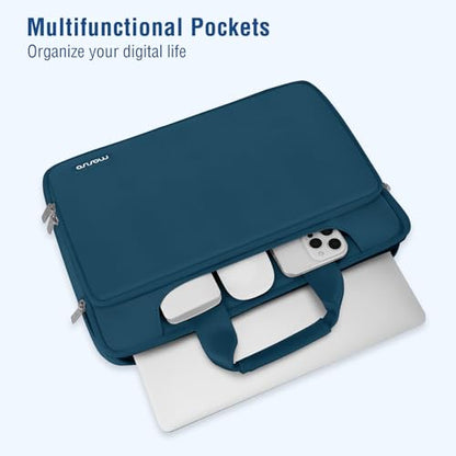 MOSISO 360 Protective Laptop Bag 13.3 inch, 13-14 inch Computer Bag Compatible with MacBook Air 13 inch/Pro 13 inch/Pro 14 inch,HP,Dell,Notebook, Laptop Carrying Case with Strap&Handle, Teal Green - color: Teal Green, size: 13.3 inch
