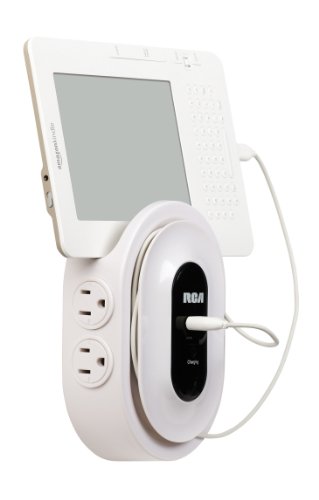 RCA PCHSTA1R Home Charging Station with Device Cradle and USB Plugs for All Electronics
