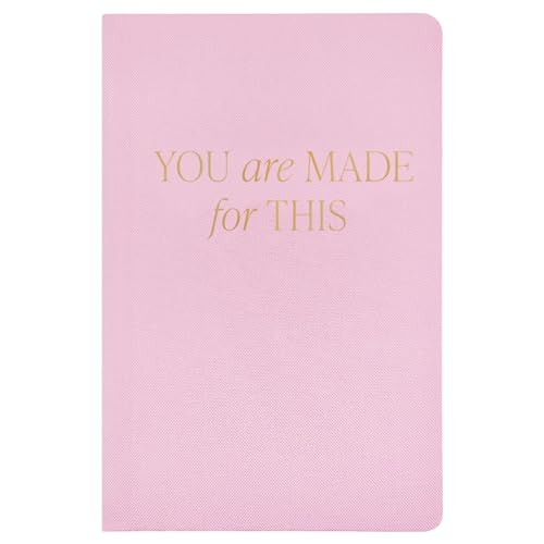 Sweet Water Decor You Are Made for This Journal, Cute Motivational Lined Composition Notebook for Women, 100 Ruled Pages for Writing, Pink Diary with Gold Foil Details - style: You Are Made for This
