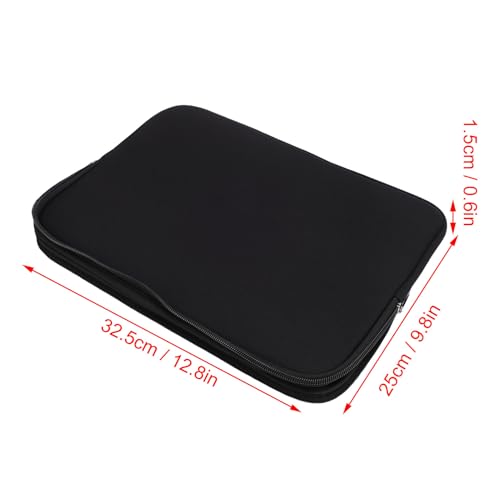 RiToEasysports Tablet Travel Bag, Portable Tablet Carrying Cases Water Proof Neoprene Foam Laptop Bag with Zip for Laptop Notebook Black - size: 13 Inch