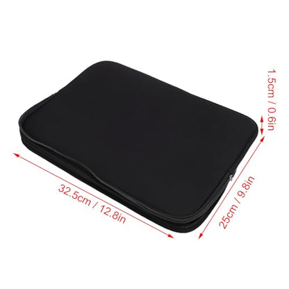RiToEasysports Tablet Travel Bag, Portable Tablet Carrying Cases Water Proof Neoprene Foam Laptop Bag with Zip for Laptop Notebook Black - size: 13 Inch