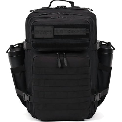 WOLFpak 45L Athletic Gym Backpack - Durable 1000D Waterproof Oxford Material with MOLLE Webbing, Laptop Pocket - color: Nightshade Edition