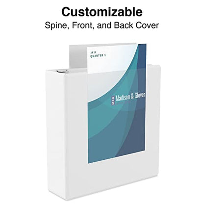 Staples Economy 1 Inch 3-Ring View Binders, White, Holds Up to 175 Sheets, Lightweight School & Office Binders, 24 Pack - color: White, size: 24 Pack, style: 1'' Inch