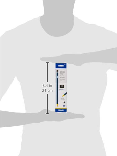 BAZIC #2B Premium Wood Pencil (12/Pack) (Case of 24) - size: 1 Count (Pack of 24)