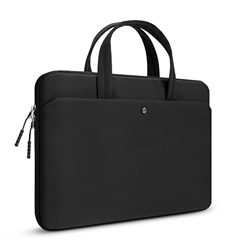 15.6 Inch laptop Case Carrying Bag Sleeve Cover, Waterproof Soft Small Briefcase for 15 15.6 16 inch Acer Asus Dell HP Thinkpad Chromebook Computer Notebook, Black - color: Black, size: 15.6/16 in