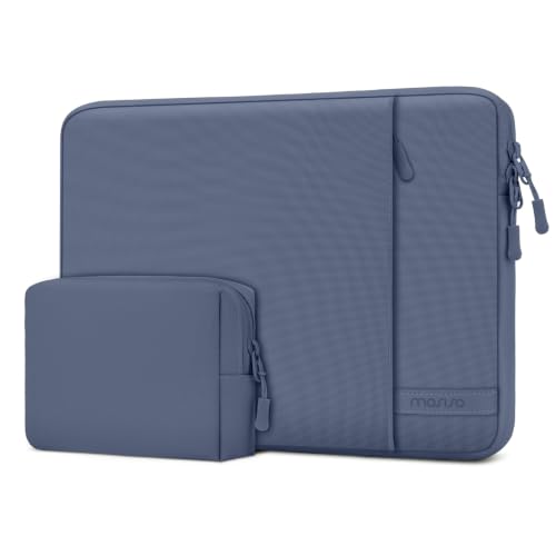 MOSISO Laptop Sleeve Compatible with MacBook Neo 13 inch 2026 A3404 / Air 13.3 13.6 M5 M4 M3 M2 M1 / Pro 13 M2 M1, 360 Degree Protective Computer Sleeve Bag with Vertical Pocket&Small Case, Indigo - color: Indigo
