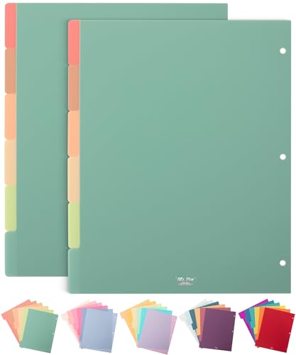 Mr. Pen- Dividers for 3 Ring Binder, 2 Sets, 6 Pack/Set, 12 pcs | Letter Size, Binder Dividers with Tabs for Student, Teacher, Office, Home Organizers - color: Boho, size: 2 Sets