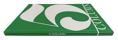 BookFactory 5 Column Columnar Book, Laminate Hardbound, 100 Pages - size: 5 Column, style: Laminate Hardbound